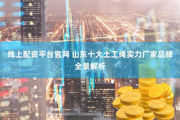 线上配资平台官网 山东十大土工绳实力厂家品牌全景解析